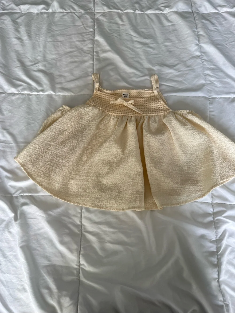 SHEIN Cream Knit Skirt Overlay Top and Pants Set